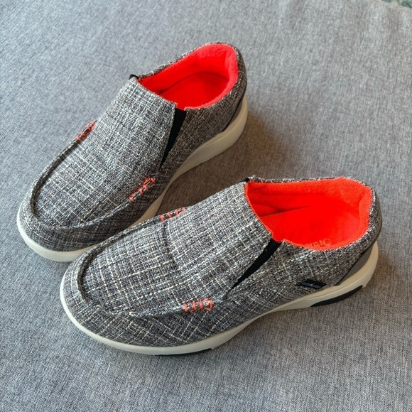 OrthoComfoot Canvas Slip On Shoes, Comfort Plantar Fasciitis Loafers Size: 6 - Picture 1 of 11